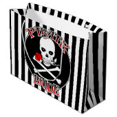 Pirate Bride Large Gift Bag Groot Cadeauzakje (Achterkant Gekanteld)