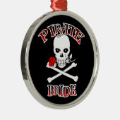 Pirate Bride Metalen Ornament (Rechts)