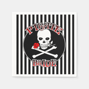 Pirate Bride Paper Napkins Servetten
