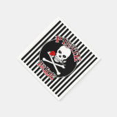 Pirate Bride Paper Napkins Servetten (Hoek)