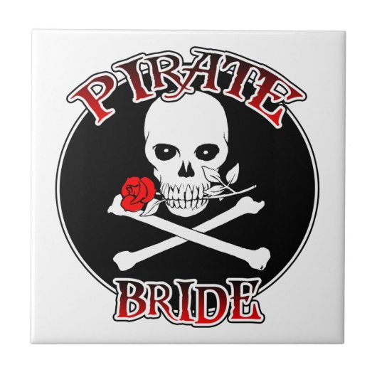 Pirate Bride Tegeltje (Voorkant)