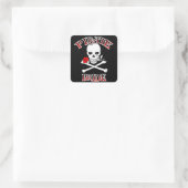 Pirate Bride Vierkante Sticker (Tas)