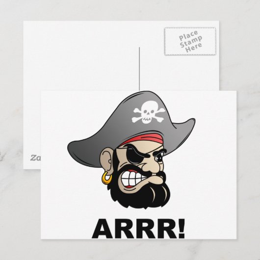 Pirate Briefkaart (Voorkant / Achterkant)