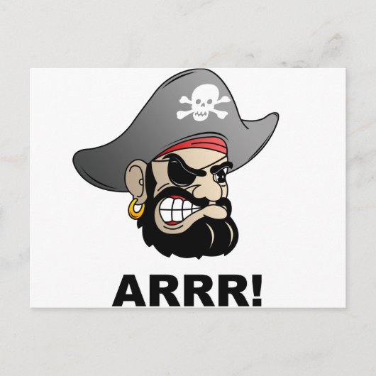 Pirate Briefkaart (Voorkant)