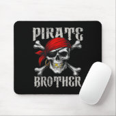 Pirate Brother Jolly Roger Vlag en Skull Crossbon Muismat (Met muis)