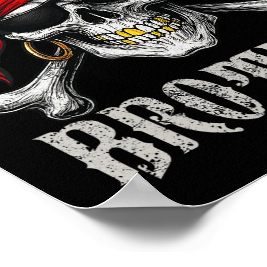 Pirate Brother Jolly Roger Vlag en Skull Crossbon Poster (Hoek)