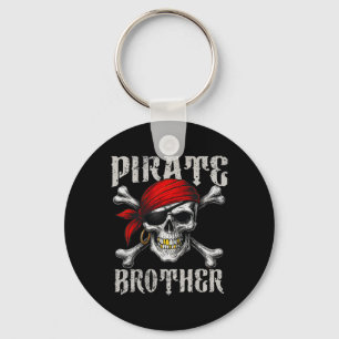 Pirate Brother Jolly Roger Vlag en Skull Crossbon Sleutelhanger