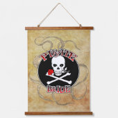 Pirate bruid & bruidegom set hangend wandkleed (Voorkant)