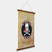 Pirate bruid & bruidegom set hangend wandkleed (Gebogen)