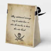 Pirate Bruiloft Favor Tent Box Bedankdoosjes (Achterkant)