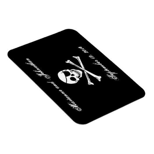 Pirate Bruiloft Save the Date Magnet Magneet (Rechterzijde)