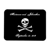 Pirate Bruiloft Save the Date Magnet Magneet (Horizontaal)