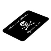 Pirate Bruiloft Save the Date Magnet Magneet (Linkerzijde)