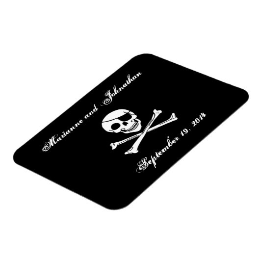Pirate Bruiloft Save the Date Magnet Magneet (Linkerzijde)