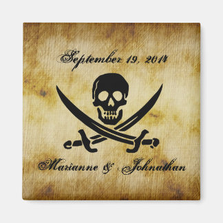 Pirate Bruiloft Save the Date Souvenir Magnet