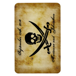 Pirate Bruiloft Save the Date Souvenir Magnet Magneet