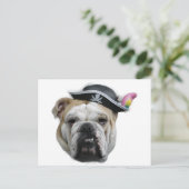 Pirate Bulldog Briefkaart (Staand voorkant)