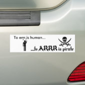 Pirate Bumpersticker (Op auto)