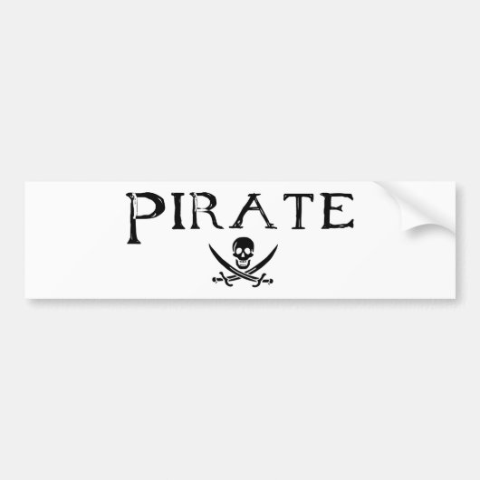 Pirate Bumpersticker (Voorkant)