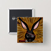 Pirate Bunneh Vierkante Button 5,1 Cm (Voorkant /achterkant)