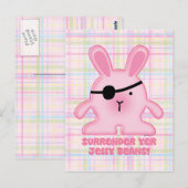 Pirate Bunny Briefkaart (Voorkant / Achterkant)