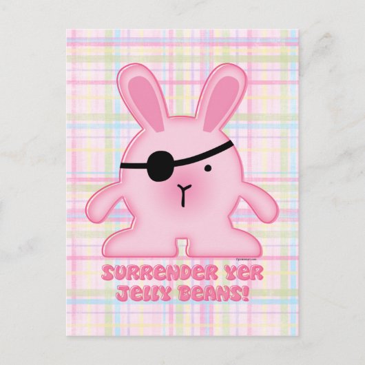 Pirate Bunny Briefkaart (Voorkant)
