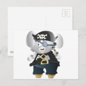 Pirate Bunny Briefkaart (Voorkant / Achterkant)