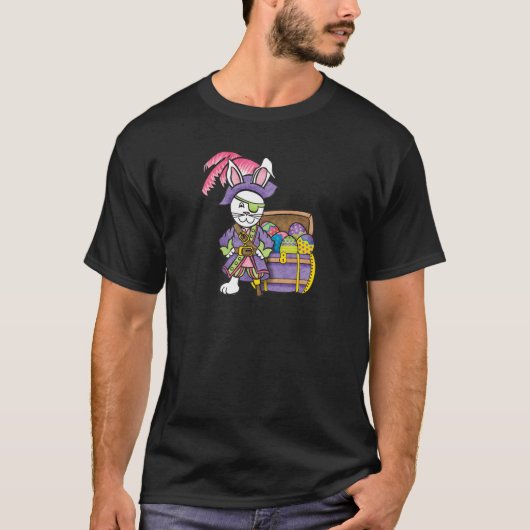 Pirate Bunny Dark T-shirt (Voorkant)