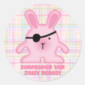 Pirate Bunny Sticker (Voorkant)