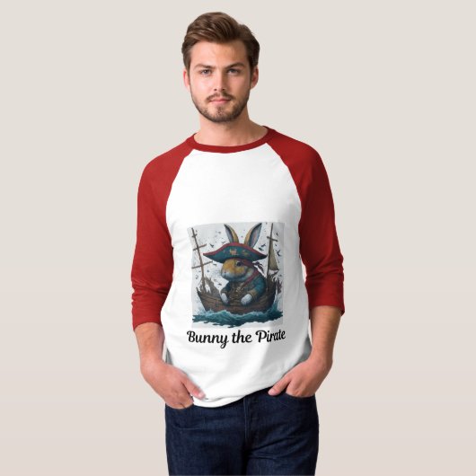 Pirate Bunny T-shirt (Voorkant volledig)