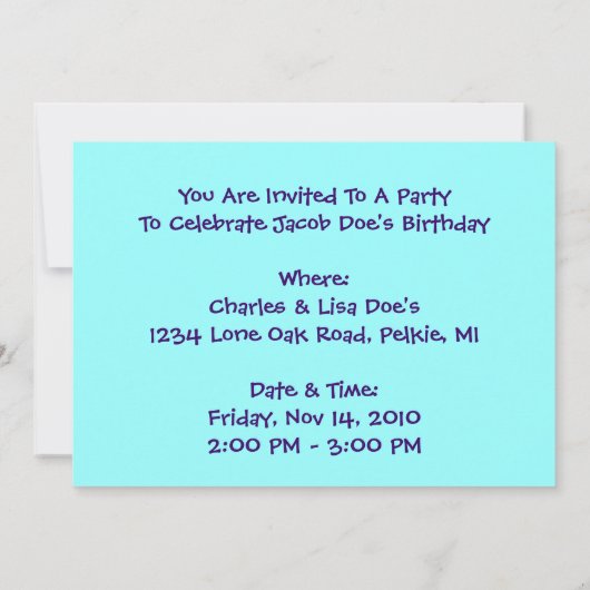 Pirate Buried Treasure Underwater Life Invitation Kaart (Achterkant)