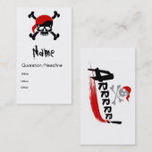 Pirate Calling Card Contactkaartje (Voorkant / Achterkant)