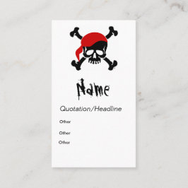 Pirate Calling Card Contactkaartje