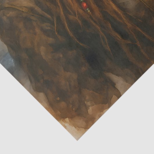 Pirate Captain and Queen Rustic Nautical Decoupage Tissuepapier (Detail)