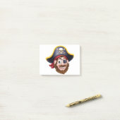 Pirate Captain Cartoon Character Mascot Post-it® Notes (Op bureau)
