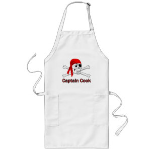 Pirate Captain Cook Apron Lang Schort