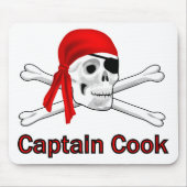Pirate Captain Cook Mousepad Muismat (Voorkant)