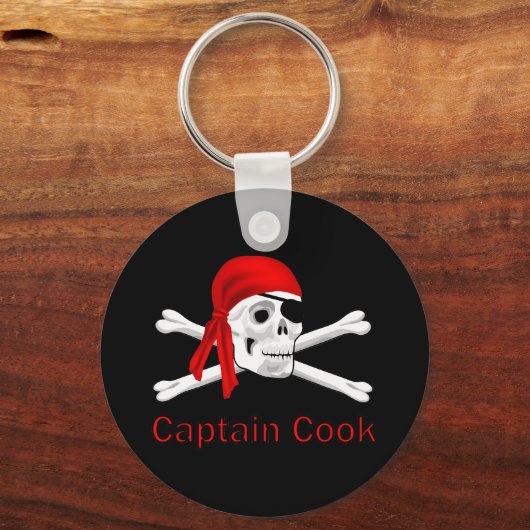 Pirate Captain Cook Sleutelhanger (Voorkant)