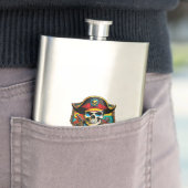 Pirate Captain Flask Flacon (Voorbeeld)