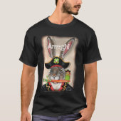 Pirate Captain Jack Rabbit Parakeet Animal Mannen T-shirt (Voorkant)