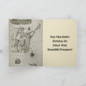 Pirate Captain Kidd Buried Treasure van Howard Pyl Kaart (Binnen)