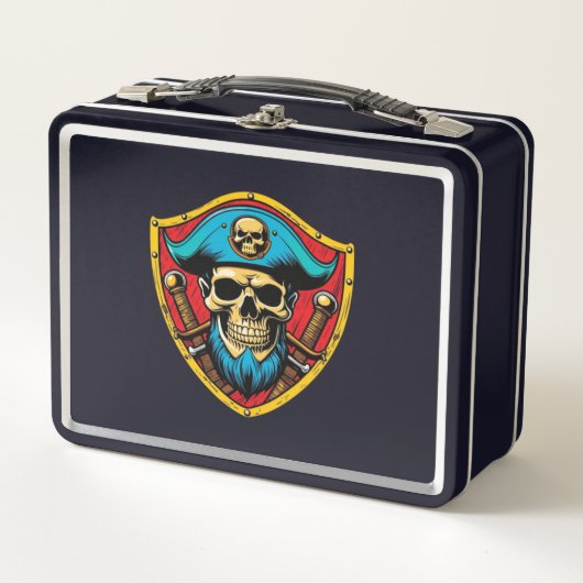 Pirate Captain Metal Lunchbox (Voorkant)