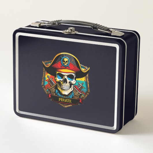 Pirate Captain Metal Lunchbox (Voorkant)