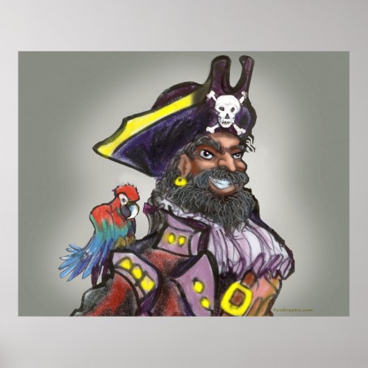 Pirate Captain Poster (Voorkant)