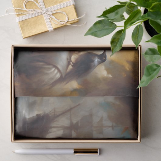 Pirate Captain Raven Decoupage Tissuepapier (Geschenk)