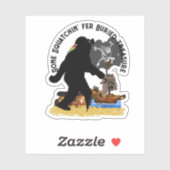 Pirate Captain Sasquatch Sticker (Vel)