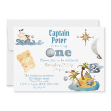 Pirate Captain Schattige Eerste Verjaardag