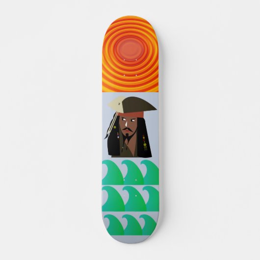 PIRATE CAPTAIN-skateboard, 7¾-inch deck Persoonlijk Skateboard (Voorkant)