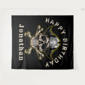 Pirate captain Skull Captain Backdrop Wandkleed (Voorkant (horizontaal))