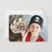 Pirate Captain Skull Kids Verjaardag Dank u kaart (Achterkant)